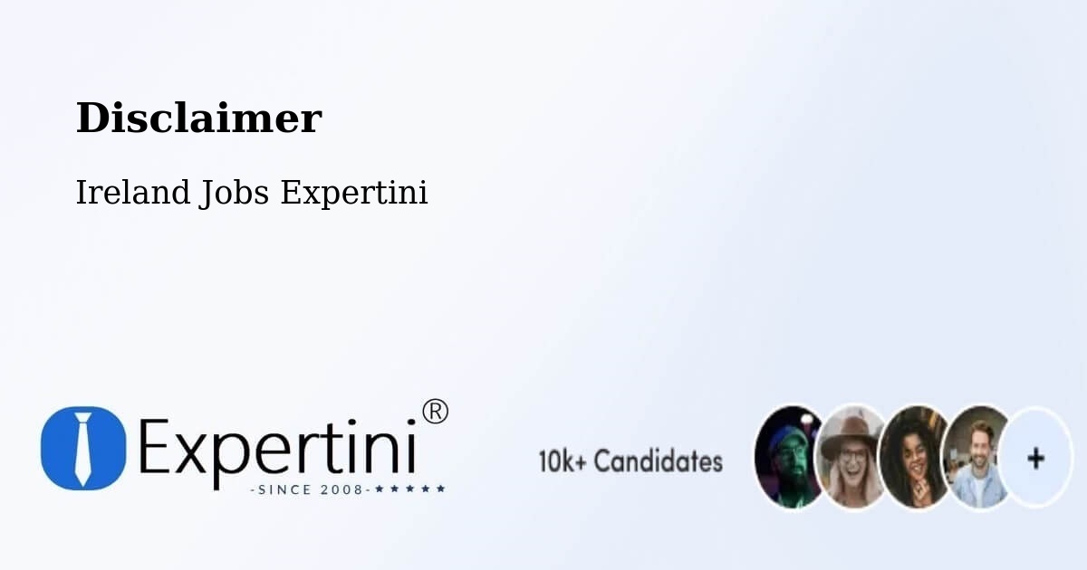 Disclaimer – Fairview - Ireland Jobs Expertini
